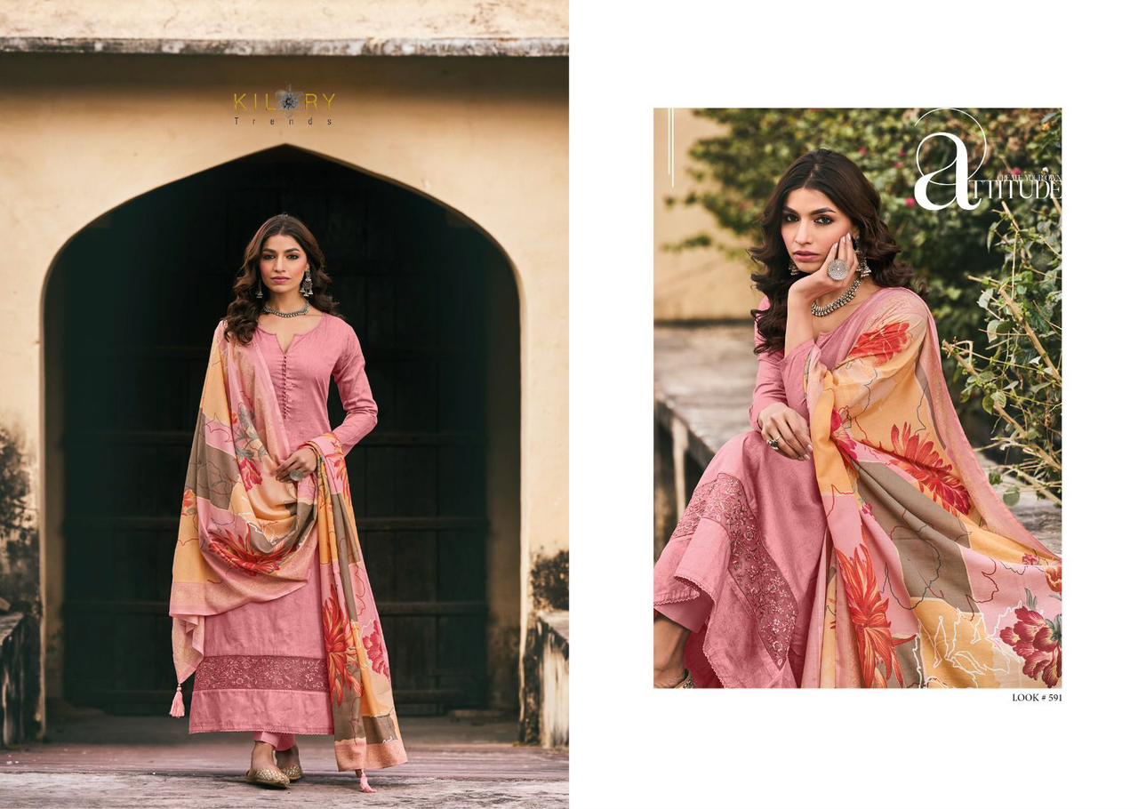 RUH 5 Kilory Trendz Exclusive Wear Wholesale Cotton Dress Material Catalog